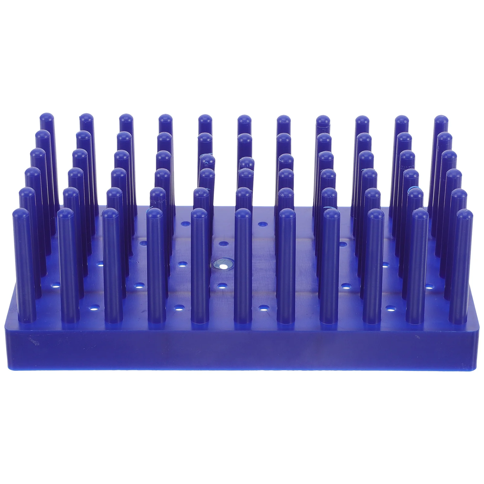 Drying Rack Clothes Test Tube Storage Holder Plastic Stand Manual Side Oil Blue for Peg