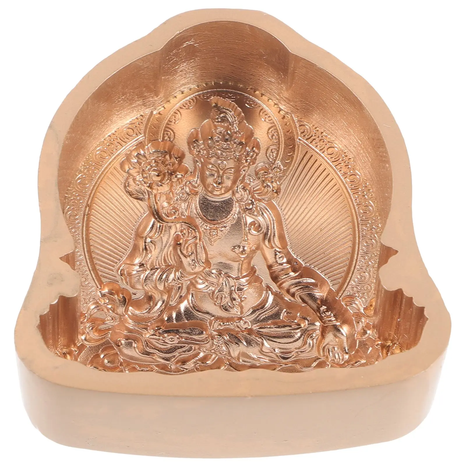 

Tibetan Green Tara Yellow God Of Wealth Buddha Statue Mold Zinc Alloy Huang Clay Buddha Statue Mold Metal Buddha Clay Sculpture