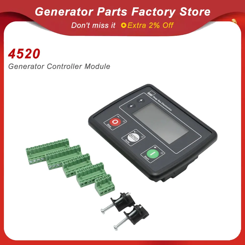 Copy 4520 Replace of Original Generator AMF Controller Module Genset Auto Mains Failure Control Panel