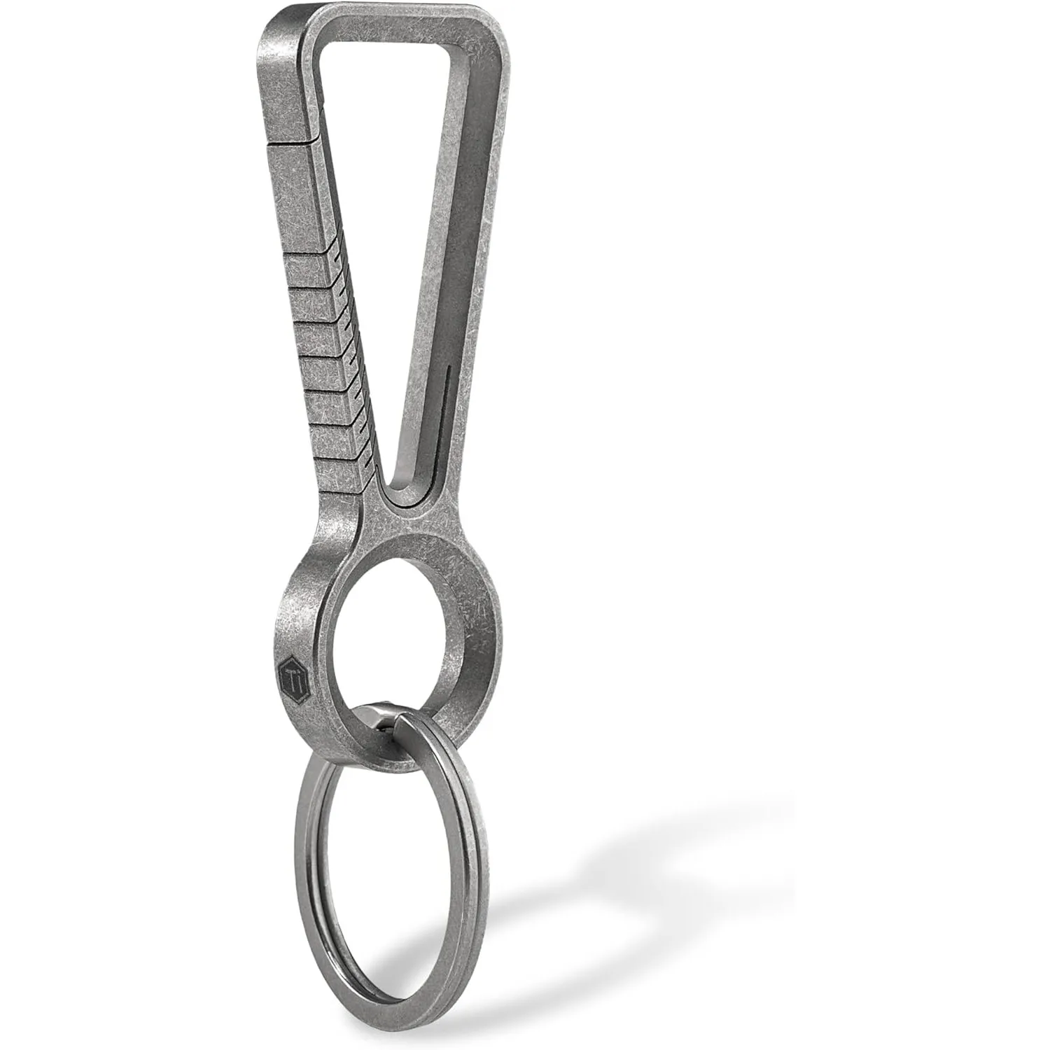 

KeyUnity KM01 Titanium EDC Keychain Clip with Bottle Opener, Quick Release Carabiner Key Ring Holder for Men