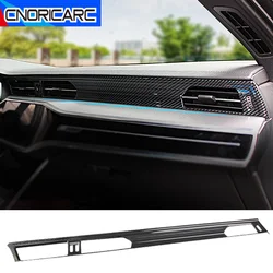 Car Accessories Center Console Air Condition Vent Outlet Panel Trim Carbon Fiber Pattern Sticker For Audi A6 C8 A7 A8 2019-2022