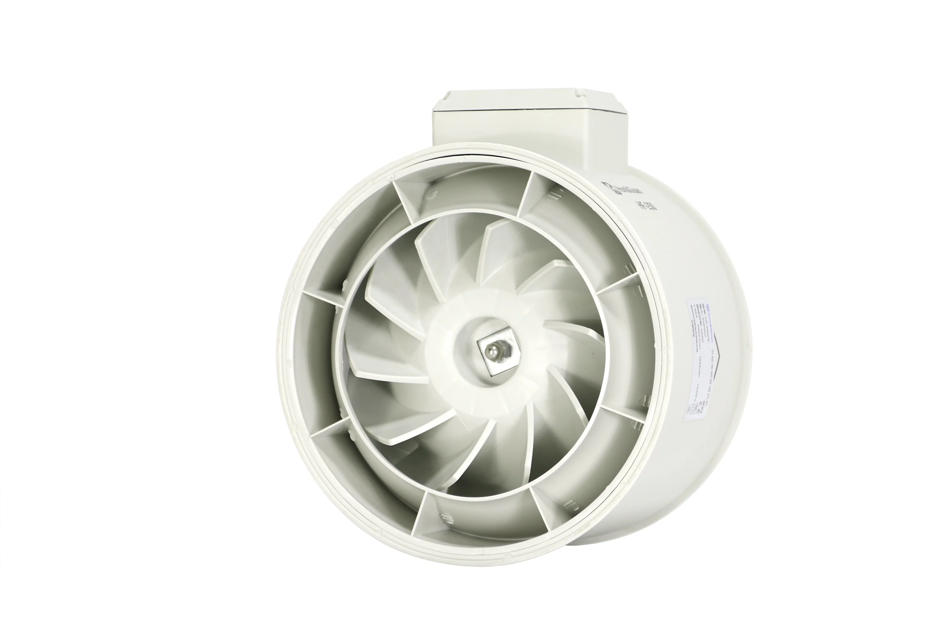 Hon&Guan Fan Supplier 250mm Warehouse Wired EC Free Speed Control Roof Ventilation Fan Without Power HF-250PE