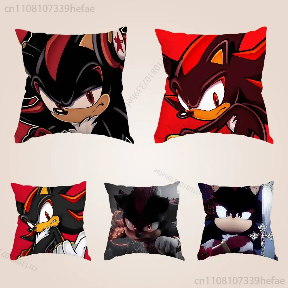 

Shadow The H-Hedgehog Throw Pillow Case For 45x45cm,55x55cm,30x30cm For Home Bedroom Decoration And Protector