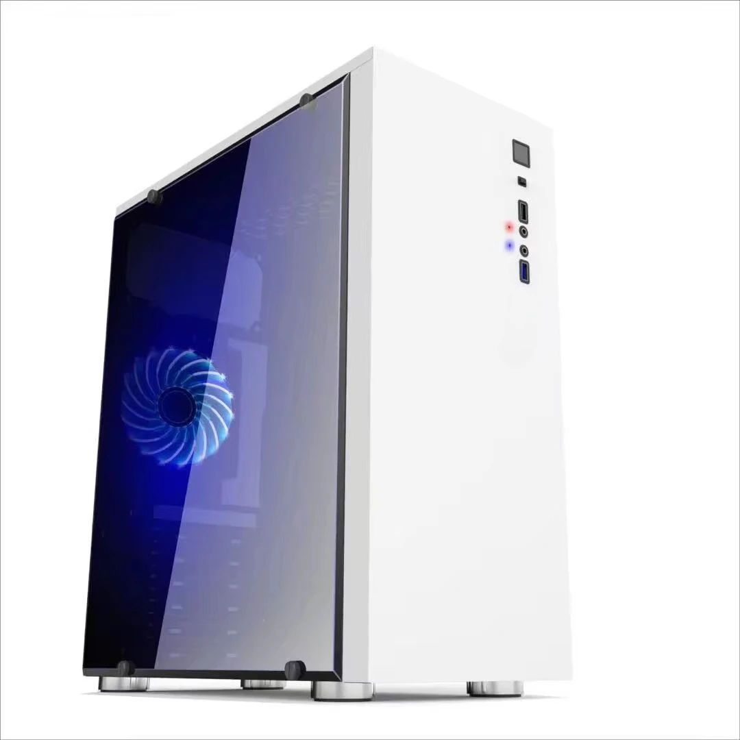 In‑Stock Desktop Gaming Shell, ATX Motherboard Supported, Full Clear Side Window, Front USB 3.0 Interface