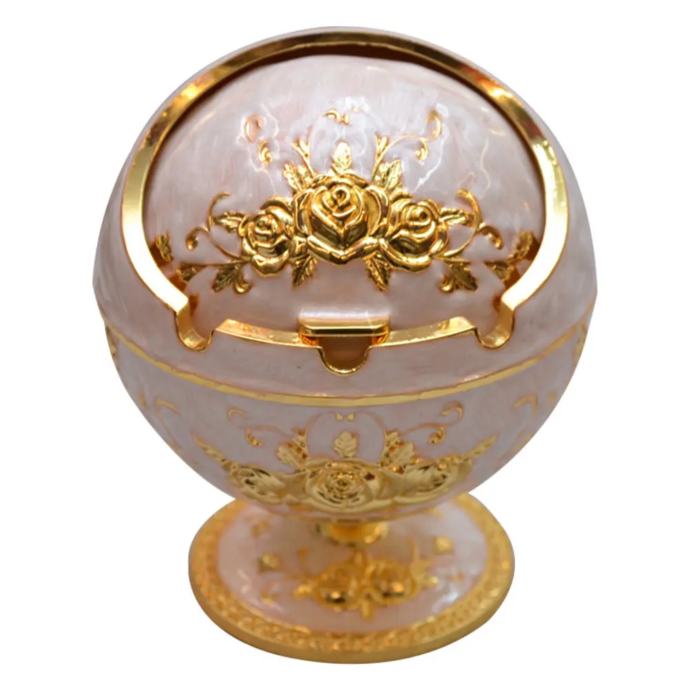 Fine Craftsmanship Ashtray Decorative Luxurious Household Flip-cover Style European