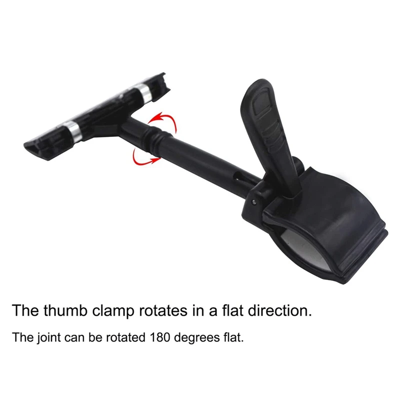 30PCS Adjustable Plastic Sign Holder,Clip-On Style Double Head Display Clips Rotating Reuse Sign Price Tag For Store