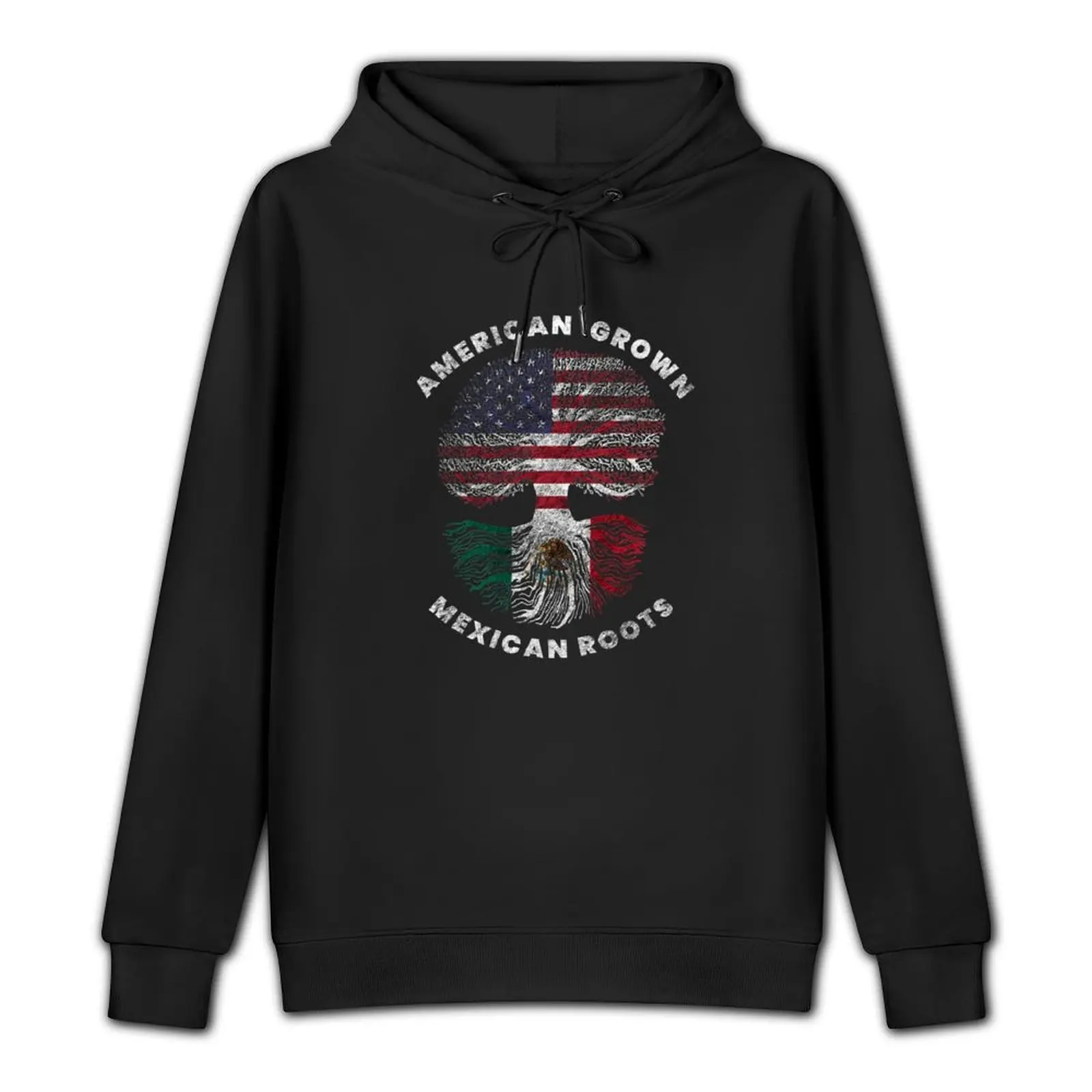 American Grown Mexican Roots Design Pullover Hoodie mens designer clothes anime clothes anime clothing pullover hoodies