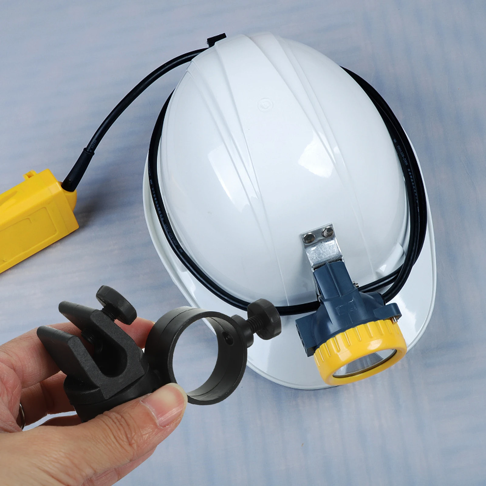 

Hard Hat Light Clip 21-28mm Diameter Accessories Headlamp Holder Flashlight Bracket Mount No Drilling Required Safety