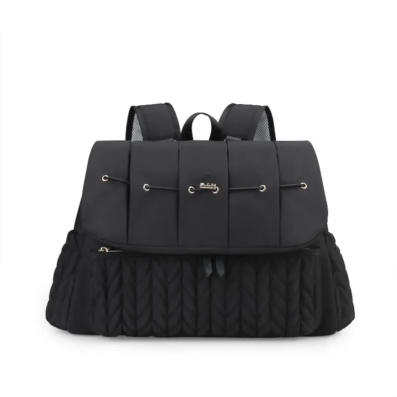 

Сумка-тоут для мамы с вышивкой и стеганым узором, большая вместимость, модная, на одно плечо, портативная, для путешествий и отдыха на природе