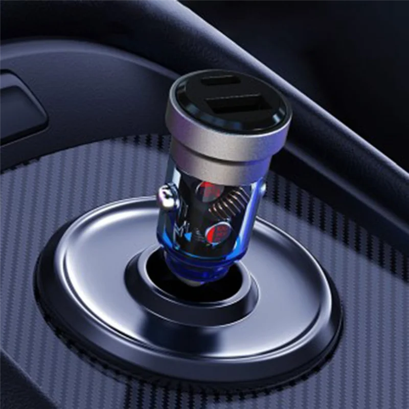 

Car Charger Fast Charging Conversion Plug Car Charging Device Pd30w With USB One For Two Car Charger