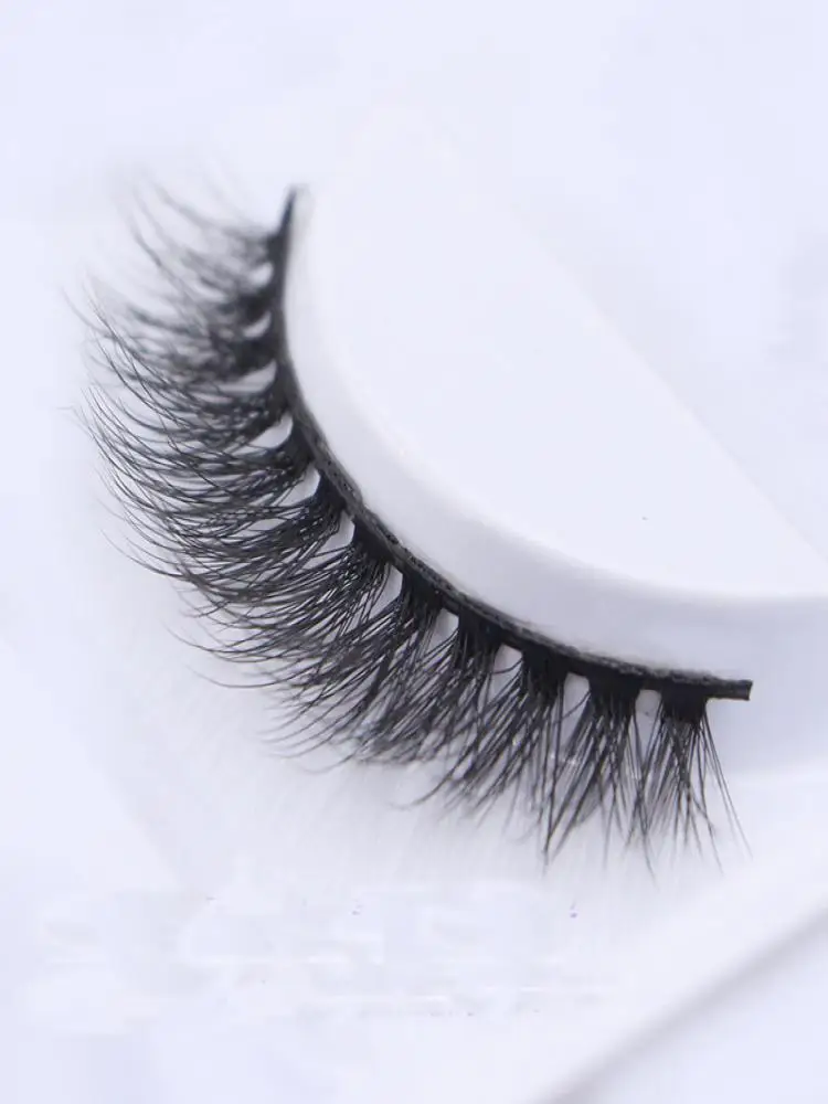 NEU 5 Paar Handgefertigte 3D Nerzwimpern Kurze Falsche Wimpern Kreuzförmig Unordentlich Dicht Natürlich Augenwimpern Bühnen-Make-up Falsche Wimpern