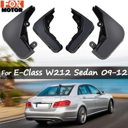Set Molded Mud Flaps For Mercedes Benz E Class E-Class W212 2008-2013 Mudflaps Splash Guards Front Rear Mudguards