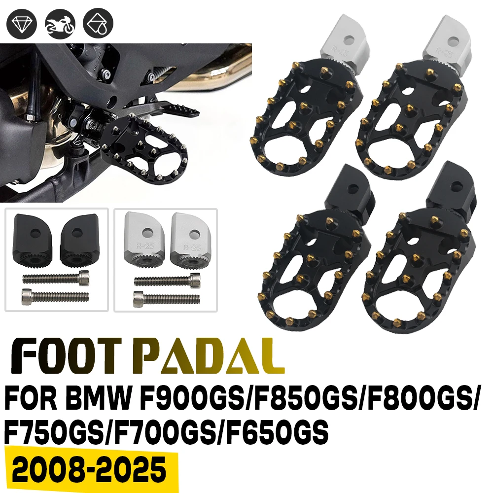 

For BMW F 650GS F700GS F750GS F800GS F 850GS Adventure F900GS ADV Driver Adjustable Footrest Footpegs Motorcycle Front Foot Pegs