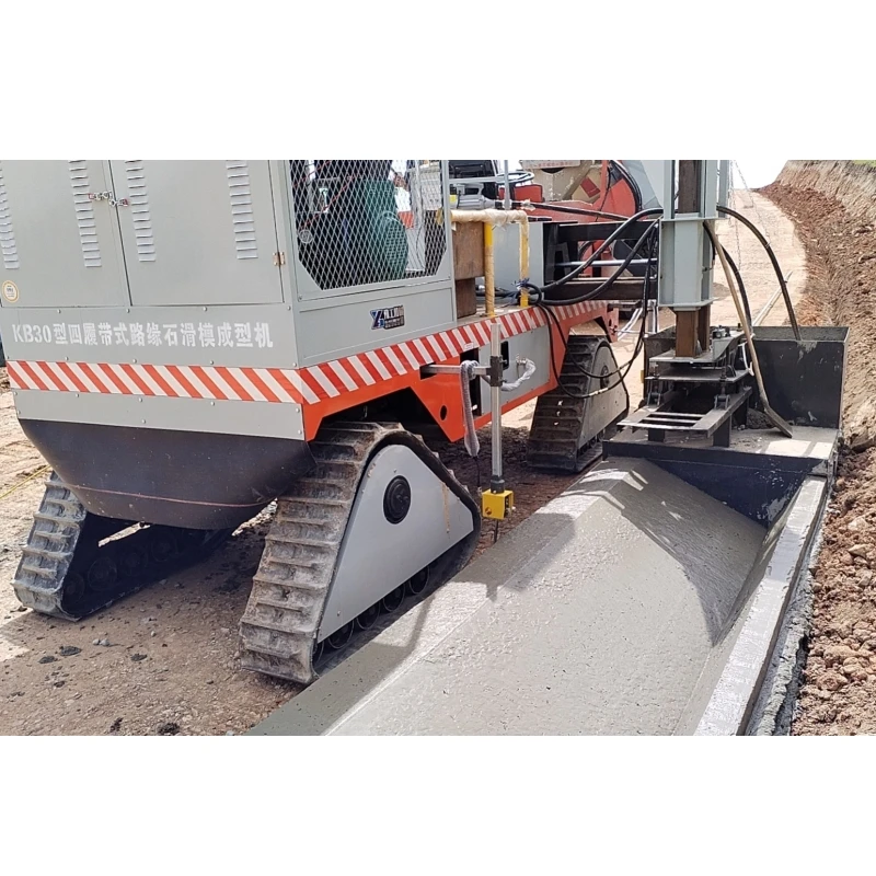 Small Concrete Curb & Gutter Slipform Paver, Heavy Duty Road Edge Forming Machine, Municipal Factory Price for Sale Customized