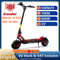 EU STOCK Original KAABO Mantis10 ECO Electric Scooter 48V 18.2Ah New Version with Headlight 800W Motor 50km/h Speed Kickscooter