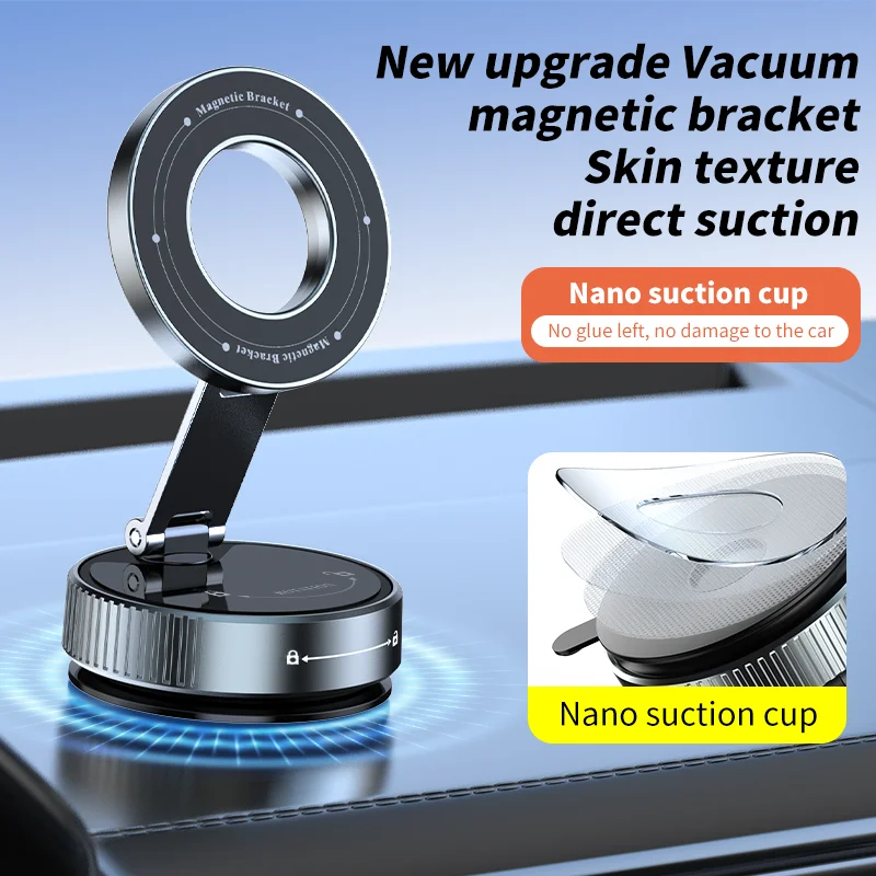 

360°degree rotating suction cup car holder with high magnetic mobile phone convenient vacuum phone holder withoutmagnetic K1