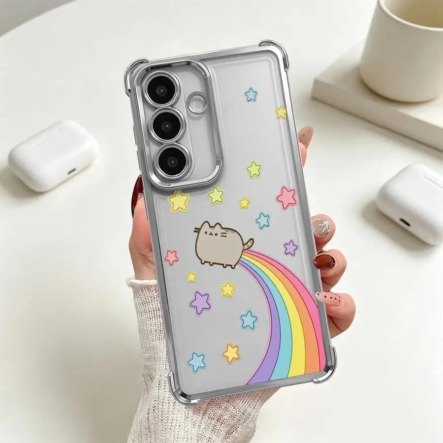 P-usheens Star Case for Samsung Galaxy A18 A33 A37 A26 A35 A36 A57 A24 A21s A25 A27 A13 A52 A17 A16 A15 Phone Cover