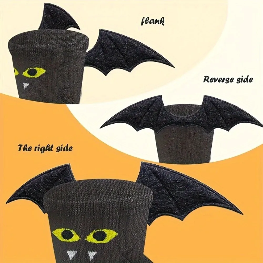 الجدة هالوين الجوارب تنفس الخفافيش نمط الجوارب المغناطيسية منتصف العجل طول اليد عقد تصميم زوجين الجوارب صور الدعامة