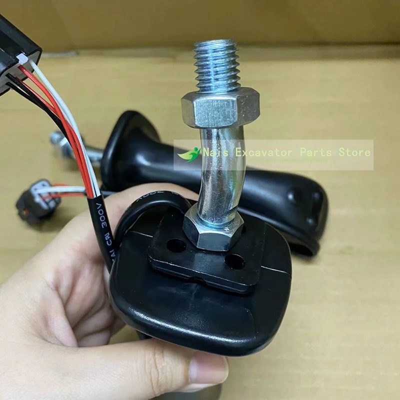 For Daewoo Doosan DH DX150 215 225 300 370-9C Left 3 Buttons Excavator Joystick Assy Handle Gears Excavator Parts Interior Parts