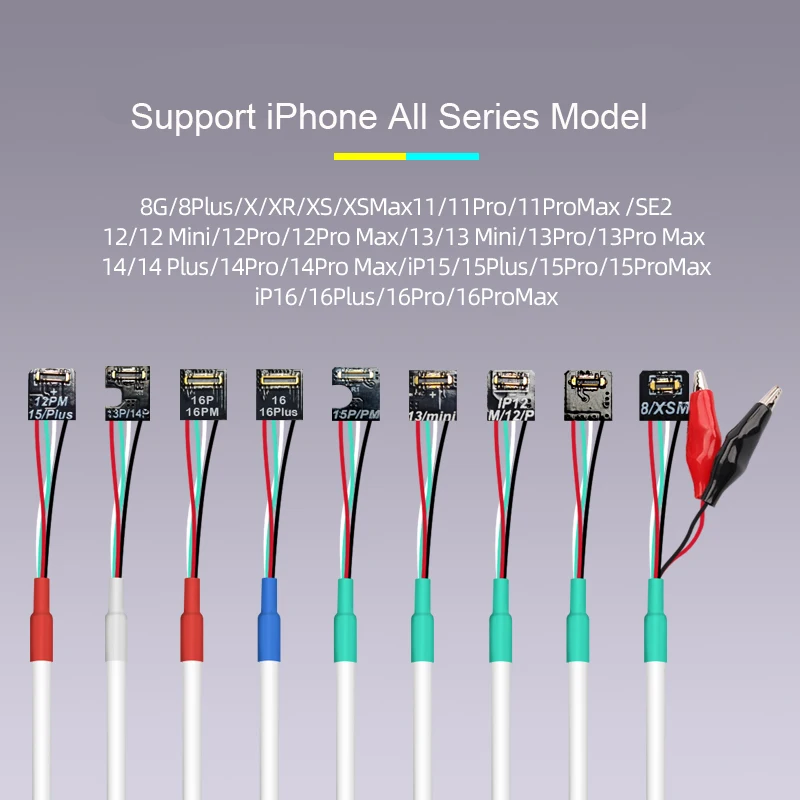 OSS W103A V10 Mobile Phone Power Supply Line Cable Boot Test Control Line Phone Power Repair Tools for iPhone 8 to 16 Pro Max