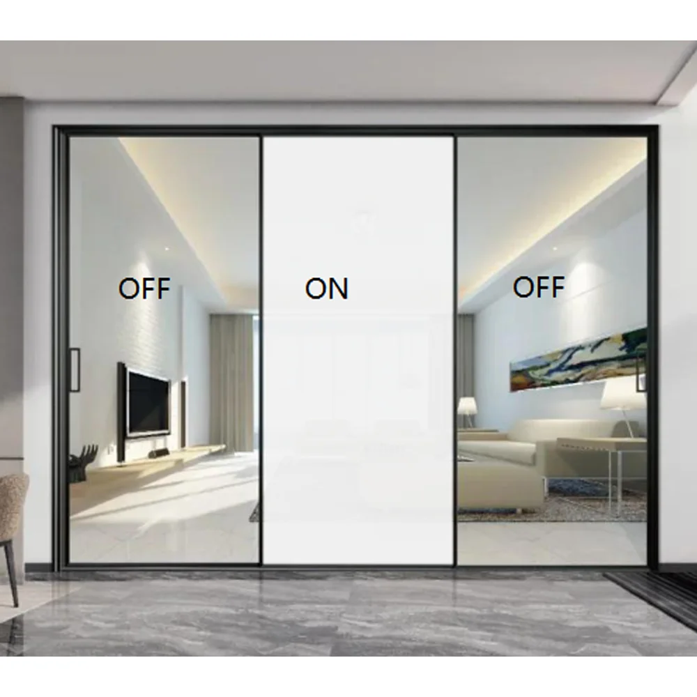 AIROW Reverse PDLC Smart Film, Electronic Switchable Privacy Dimming Glass Film