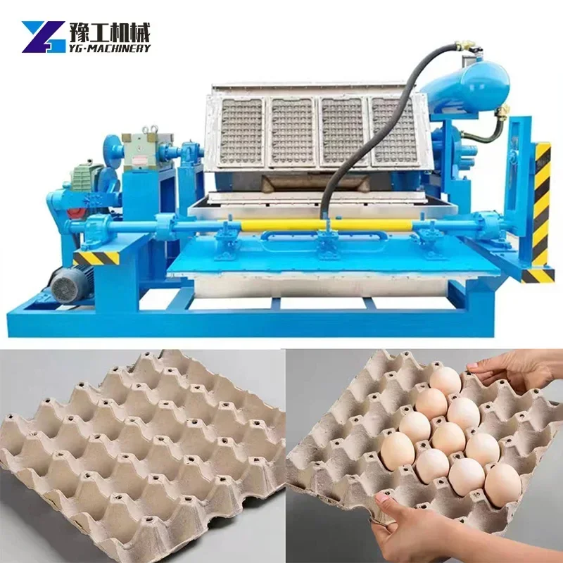 Egg Tray Machine Semi Automatic Egg Plate Making Machine Used Paper Mold Egg Tray Machine