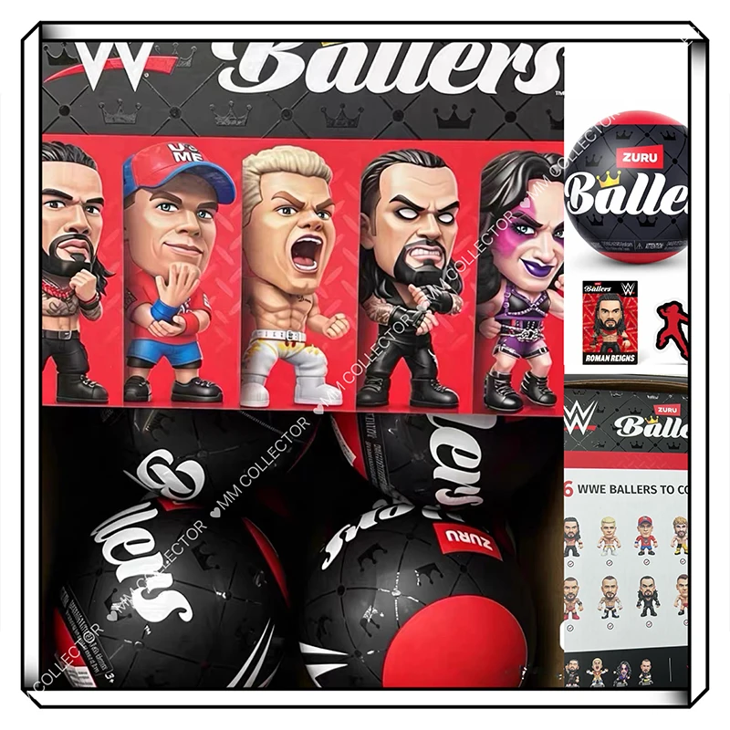 Auf Lager ZURU WWE Ballers Mini Wrestler Sammelfiguren Überraschungs-Blindbox The Undertaker John Cena CM Punk Roman Cody