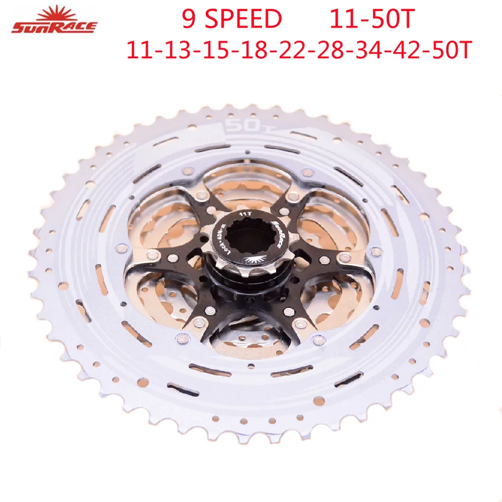 Sunrace CSM990 9 Speed Cassette MTB Bike Flywheel For HG Hub 11-40T 11-46T 11-50T