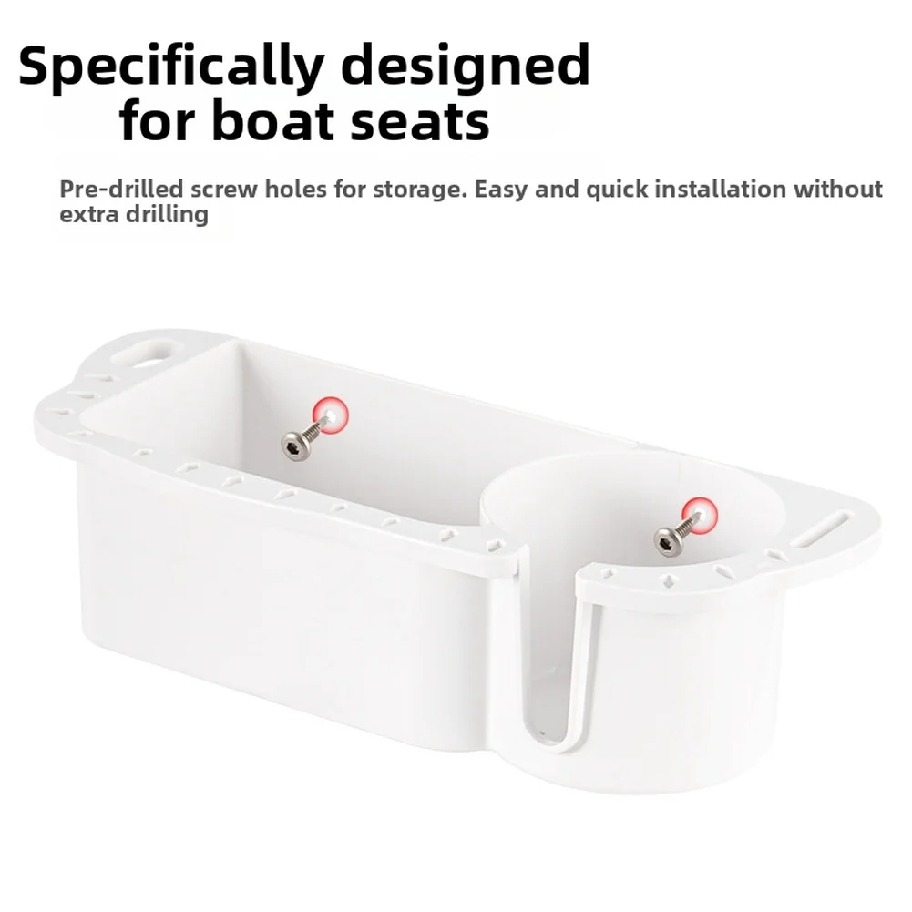 

ABS Fishing Container Fishing Tackle Box Dual-row Drainage Holes Pre-drilled Screw Holes For Boat Deck Mounting