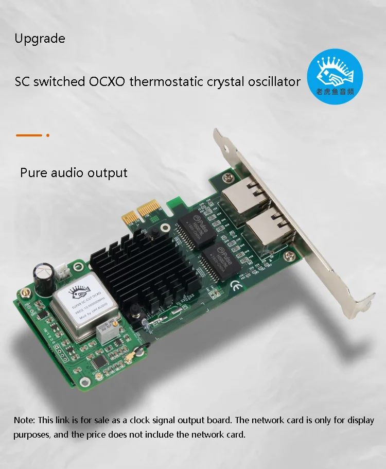 LHY Audio 10MHz 25MHz Frequency Two-way Output OCXO Thermostatic Crystal Oscillator Clock Board Upgrade Network Card