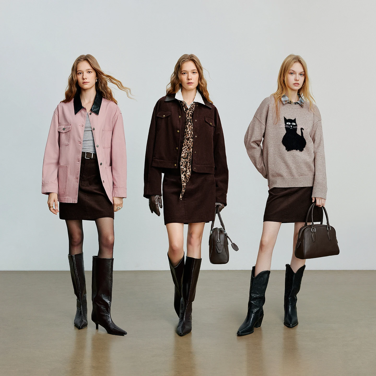 TOYOUTH المرأة ميدي تنورة 2025 الخريف جديد ريترو سروال قصير مرونة الخصر القطن الخالص ألف خط تنورة صغيرة