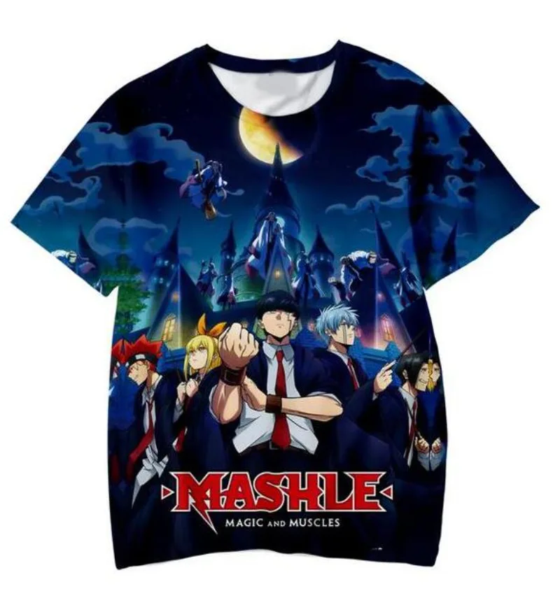 

New Fashion Men/Women Magic and Muscles Anime 3D Print Short Sleeve T-Shirt Casual Hip Hop Summer T Shirt Tops