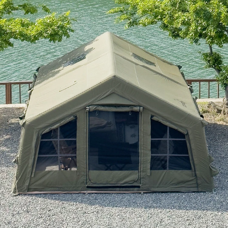 

Hot Sales Large luxury cotton outdoor waterproof inflatable tent inflatable party tent family camping inflatable tent