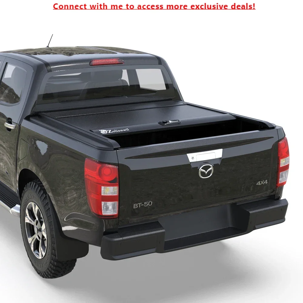 

Zolionwil Roller Lid Shutter Pickup Truck Bed Cover Hard Aluminum Retractable Tonneau Cover For MAZDA BT-50