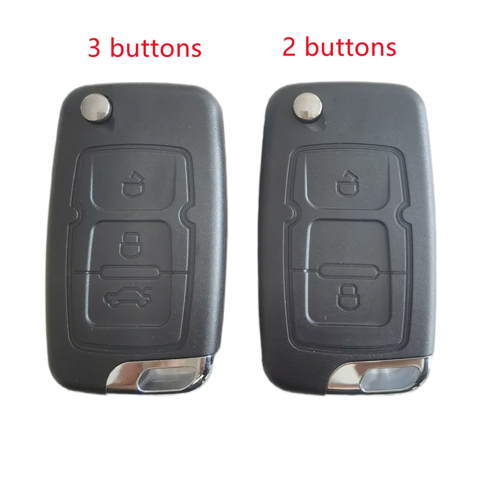 2/3 Buttons Flip Folding Remote Key Shell Case for Geely Emgrand EC7 GX7 EC715-RV Replacement Remote Car Key Shell