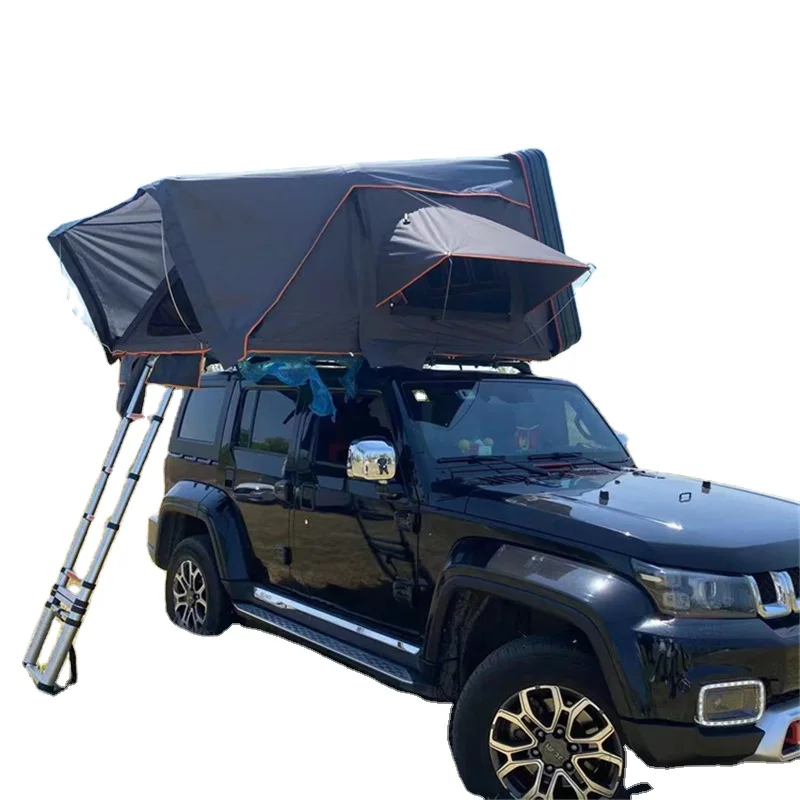 

4 Season 4-Person SUV Car Camping Roof Top Tent Overland Aluminum Shell Hardtop with Side Opening for Offroad Adventures