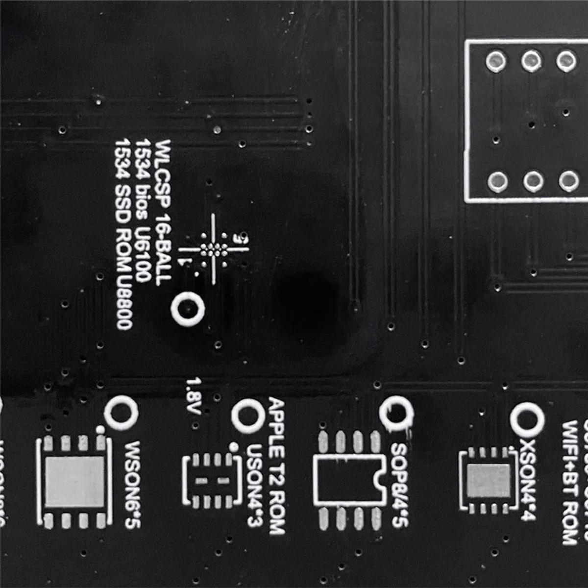 맥북 에어용 바이오스 소켓, T2 칩 읽기 및 쓰기, T2 Ssd Rom, Typec Rom 거치대