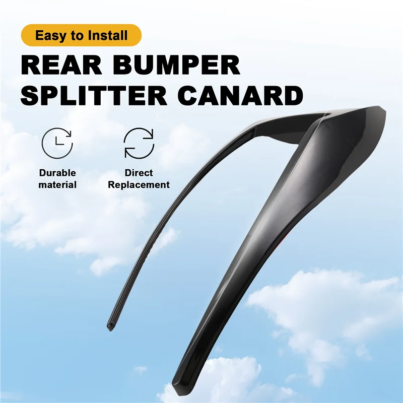 

Для Golf 7 MK7 GTD 2012-2015 Задний бампер Сплиттер Canard Противотуманная фара Вентиляционное отверстие Боковая накладка Ярко-черный