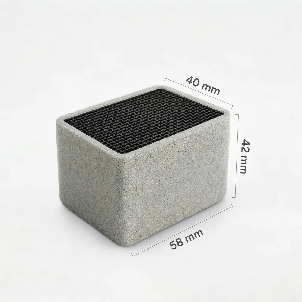 Thermally Conductive Earthenware For Honeycomb Base for Activated Carbon Filters Supporting Consistent Performance Cycles