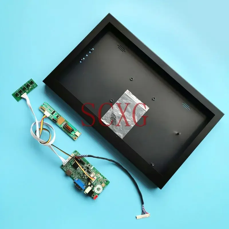 Fit LP140WX1 CLAA140WA01A B140EW01 Metal Case+58C Controller Drive Board LCD Monitor 1CCFL 1280*768 14