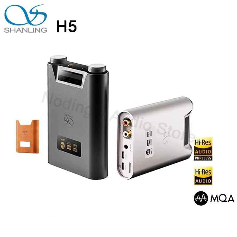 

SHANLING H5 Decoder Headphone Amplifier Protable USB DAC AMP Bluetooth 5.0 Headphone Power Amplifier Hi-Res Audio Dual AK4493SEQ