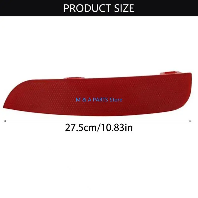 U1JF Lens Rear Fog Light Strips Bumper Reflector Trim 30763346 30763345 for S40 2008-2015