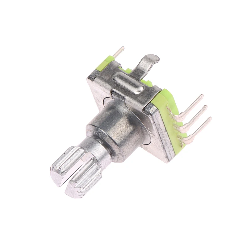 1pc EC11 Digital Potentiome Rotary Encoder Switch 30 Position With Push Button Switch 5Pin Handle Length 12.5mm Plum Shaft