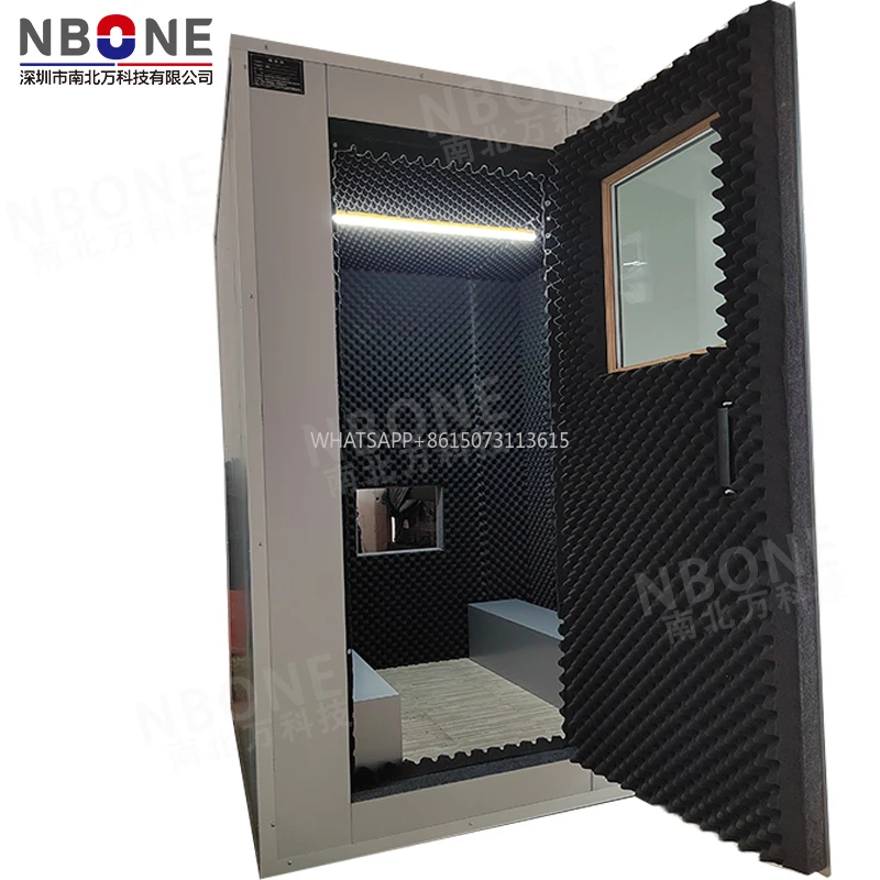 Dispositivi industriali per la riduzione del rumore Stanza insonorizzata per la linea di produzione Stanza silenziosa per apparecchiature di test acustici della ventola del motore