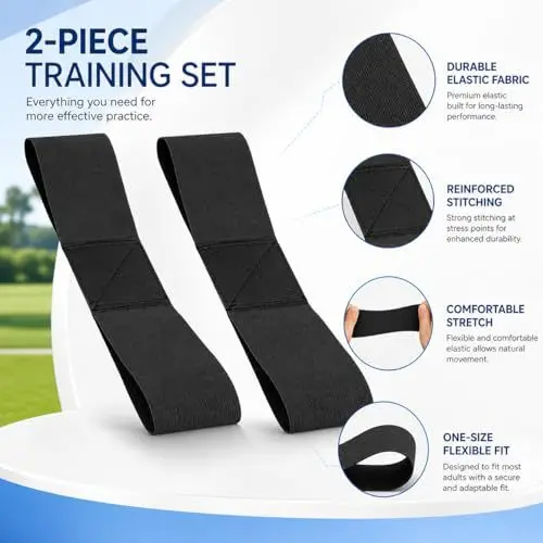 Golf Swing Training Aid Elastic Hand Posture Correction Band Golf Movement Practice Trainer for Beginner Golf Players