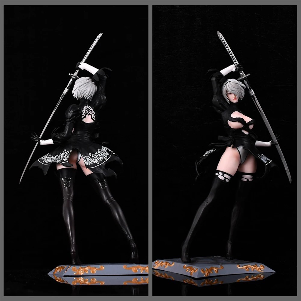 Figurka Anime NieR No.2 Typ B Figurka Akcji PVC Model 2B 2Byorha Figurka 2Bautomata Figurka do Podglądu Ozdoby na Biurko Prezenty