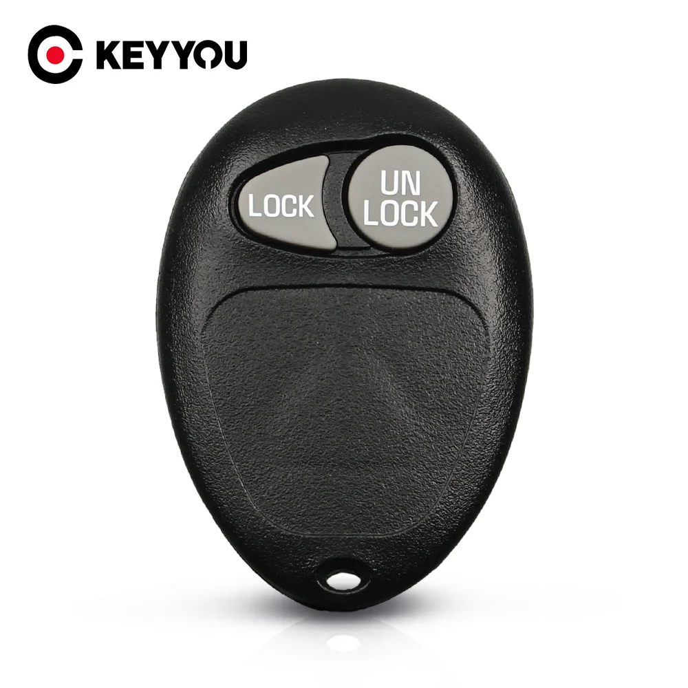 

KEYYOU 2 Buttons Replacement Remote Car Key Shell Case Fob For Buick Pontiac Montana Chevy Venture Olds Silhouette