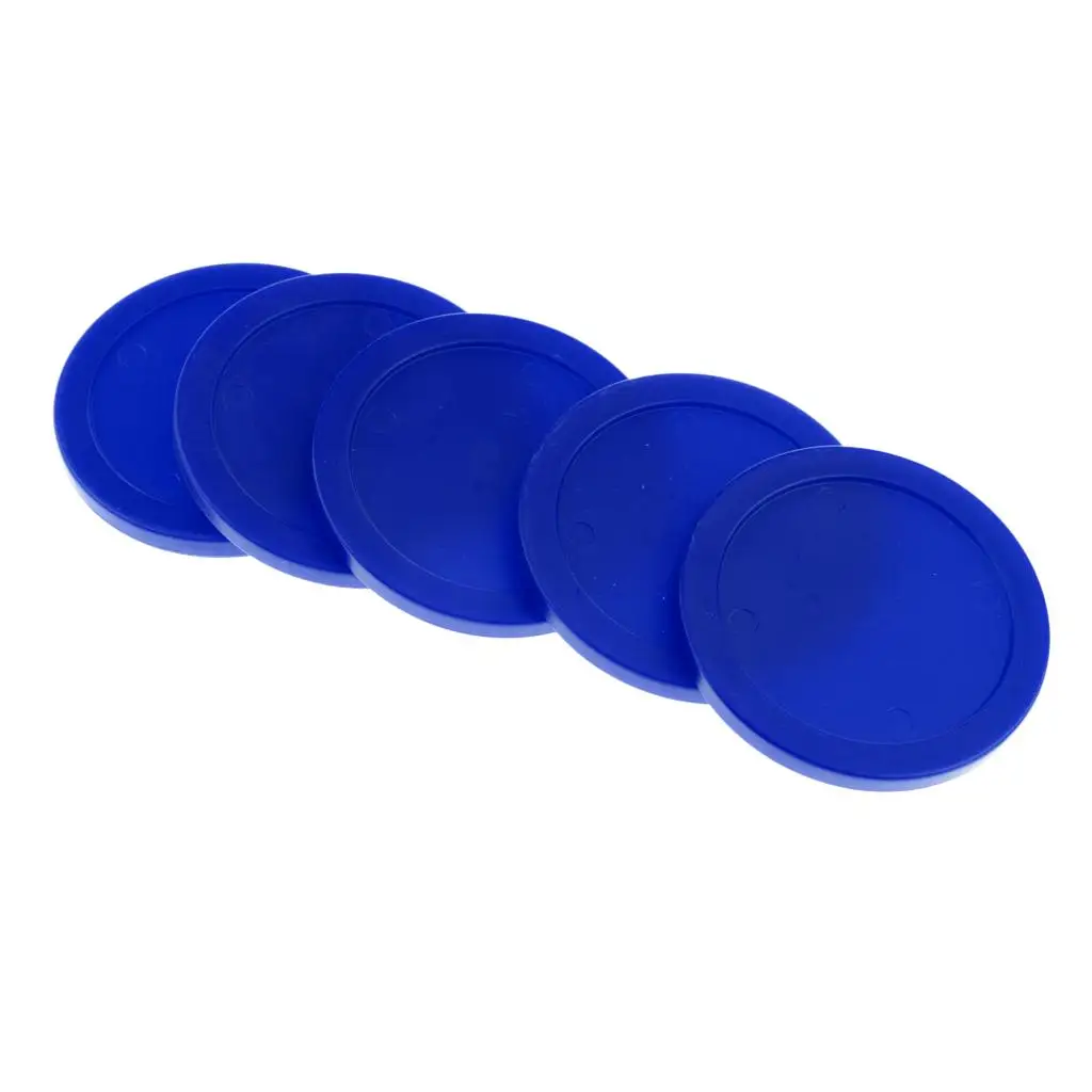 Set of 5 Durable Hockey Table Pucks - 62mm Replacement Discs