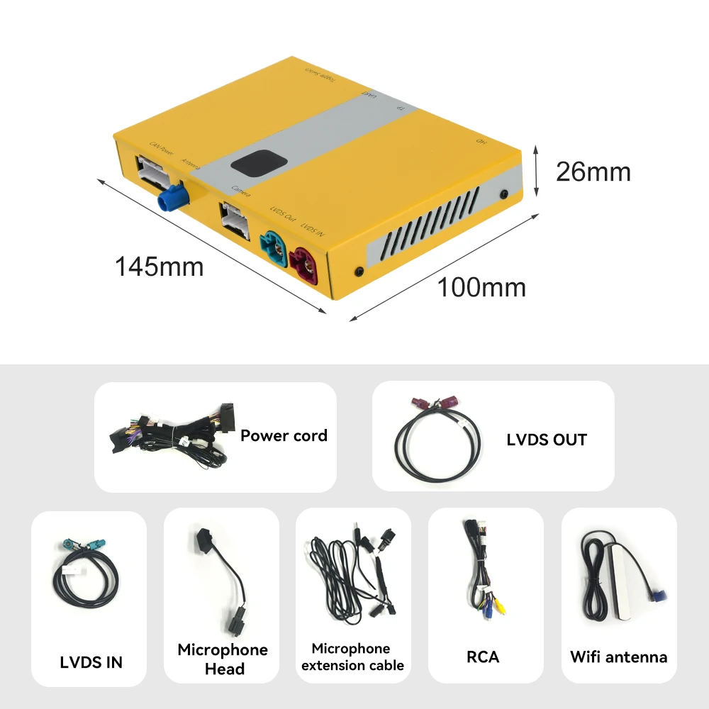 Wireless Apple CarPlay For VOLVO 7'' S60 S80 XC60 V60 V40 S60L 2014-2019 Car Play Android Auto Box Mirror Front View Rear Camera