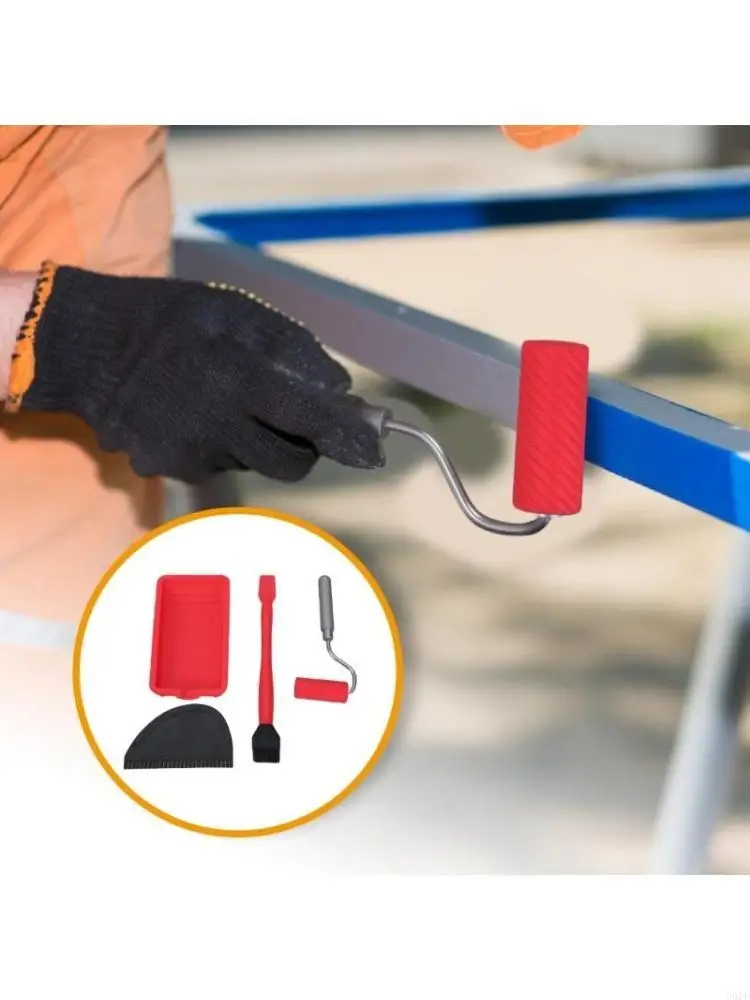 

Клейкие ролики с подносом многоразового клейка кисти деревообработки удобны для ремесел